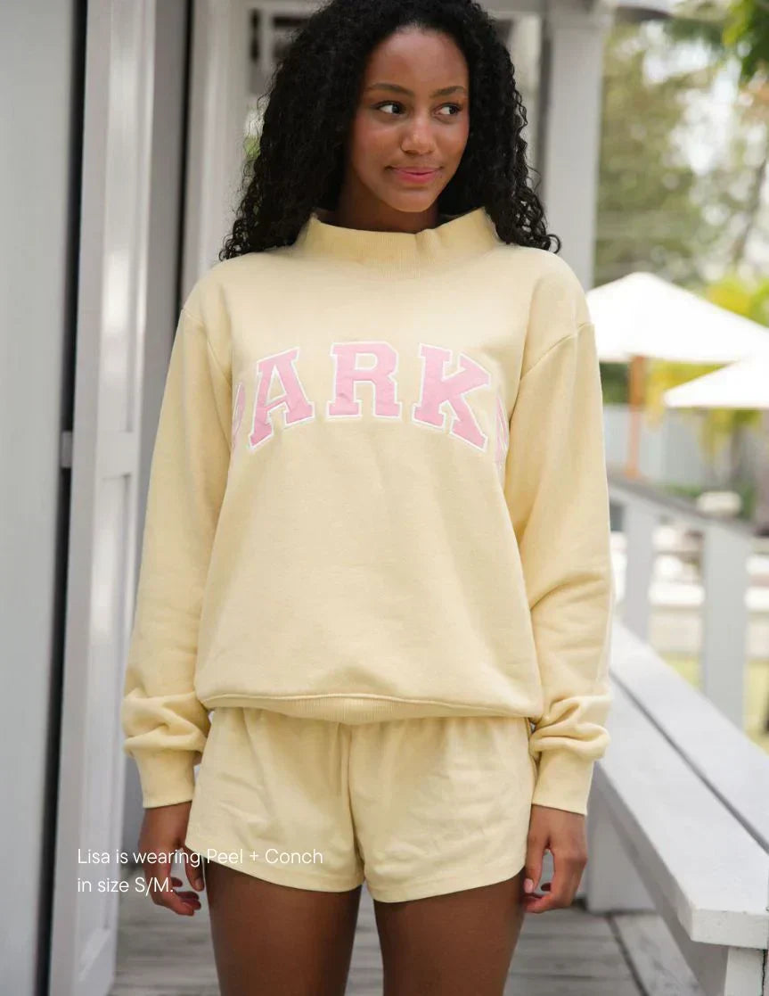 Parke | Varsity Sweatshirt Peel with Conch Letters