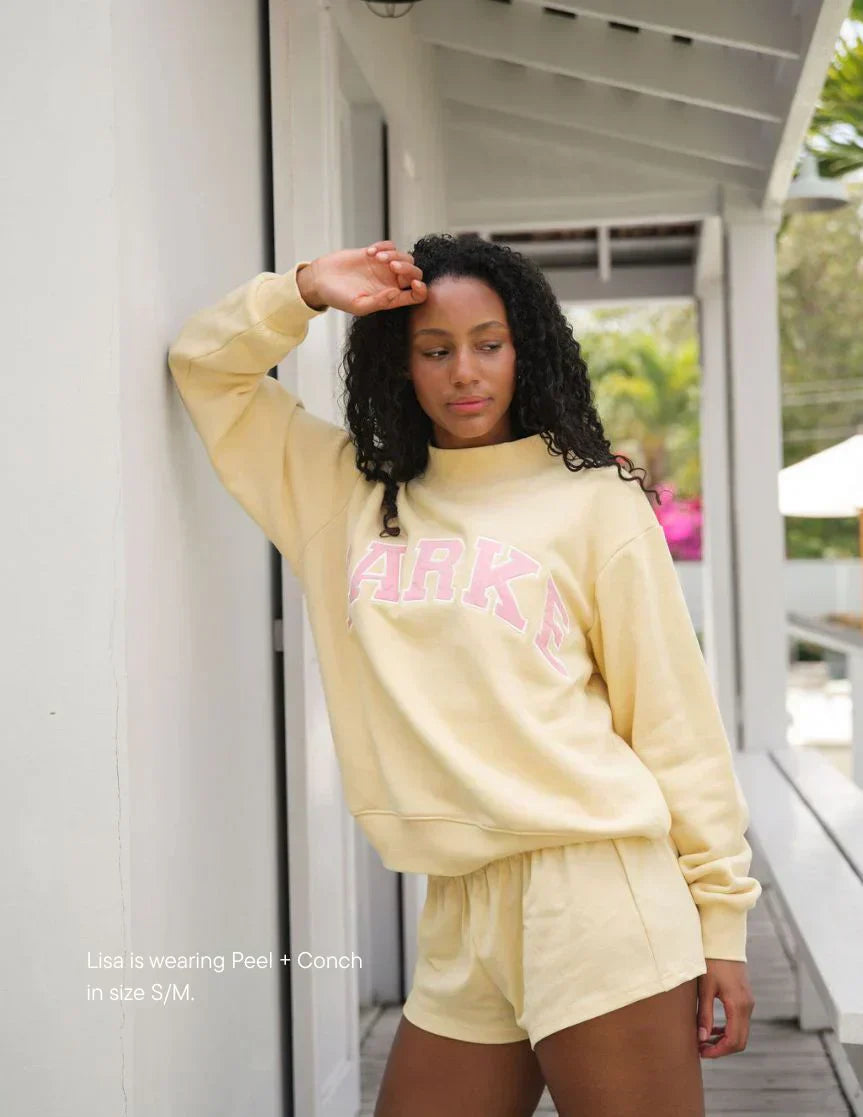 Parke | Varsity Sweatshirt Peel with Conch Letters