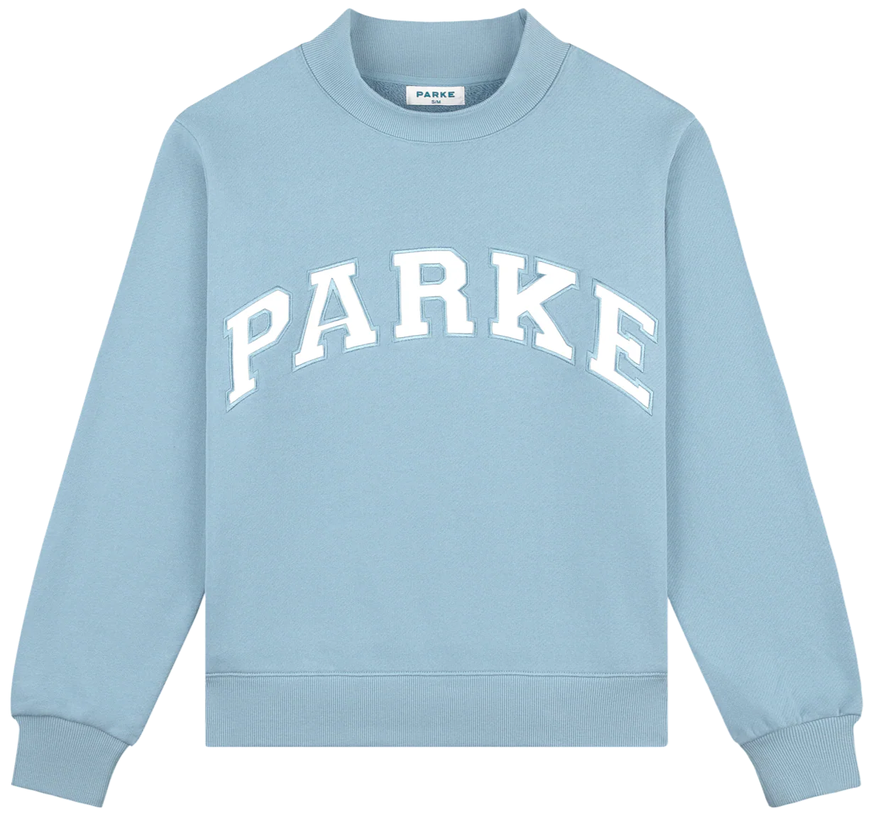 Parke | Varsity Mockneck Sky with White Letters Back to School Edition