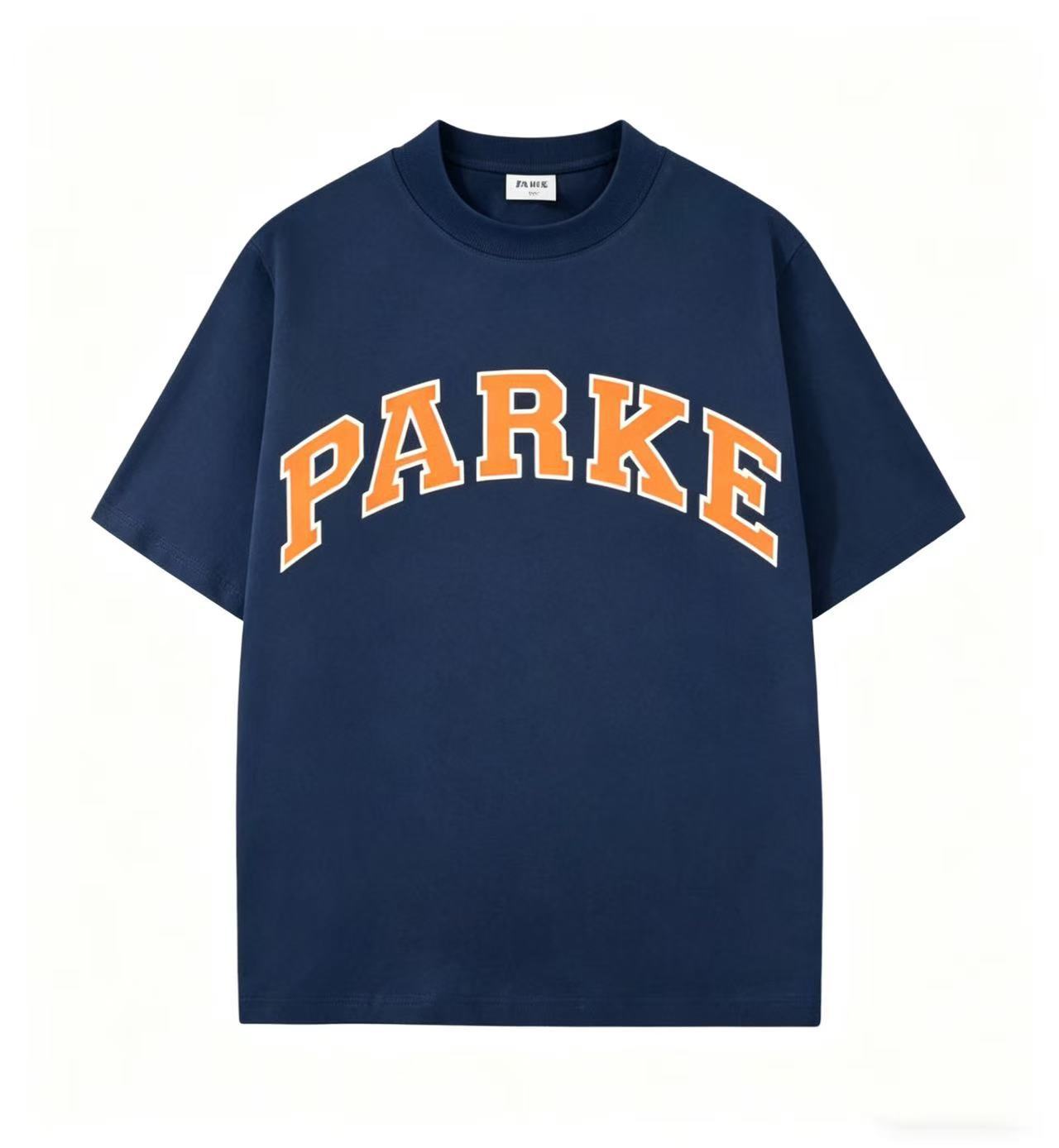 Parke | Varsity Tee Navy with Yellow Letters