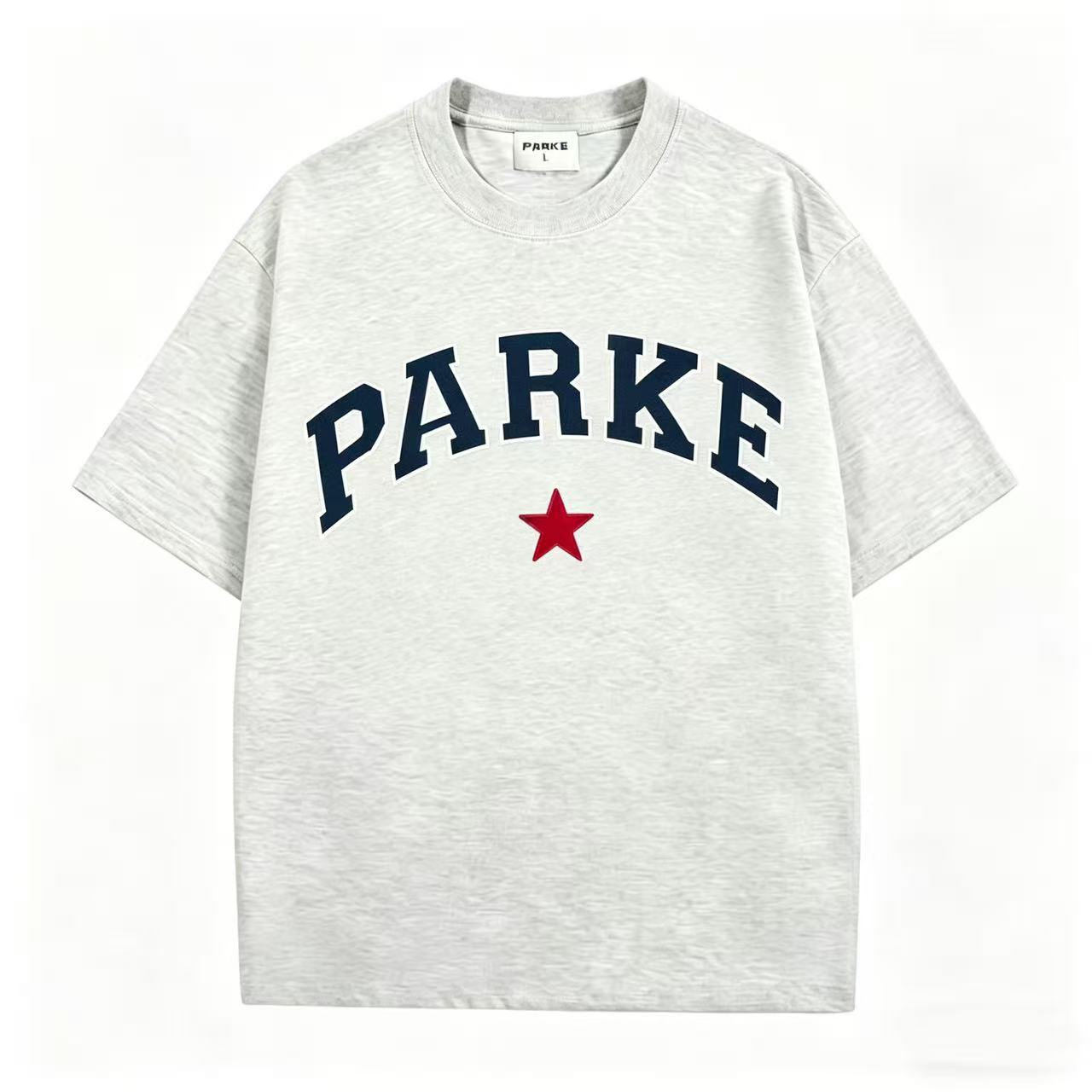 Parke | Varsity Tee Grey Blue Star Edition