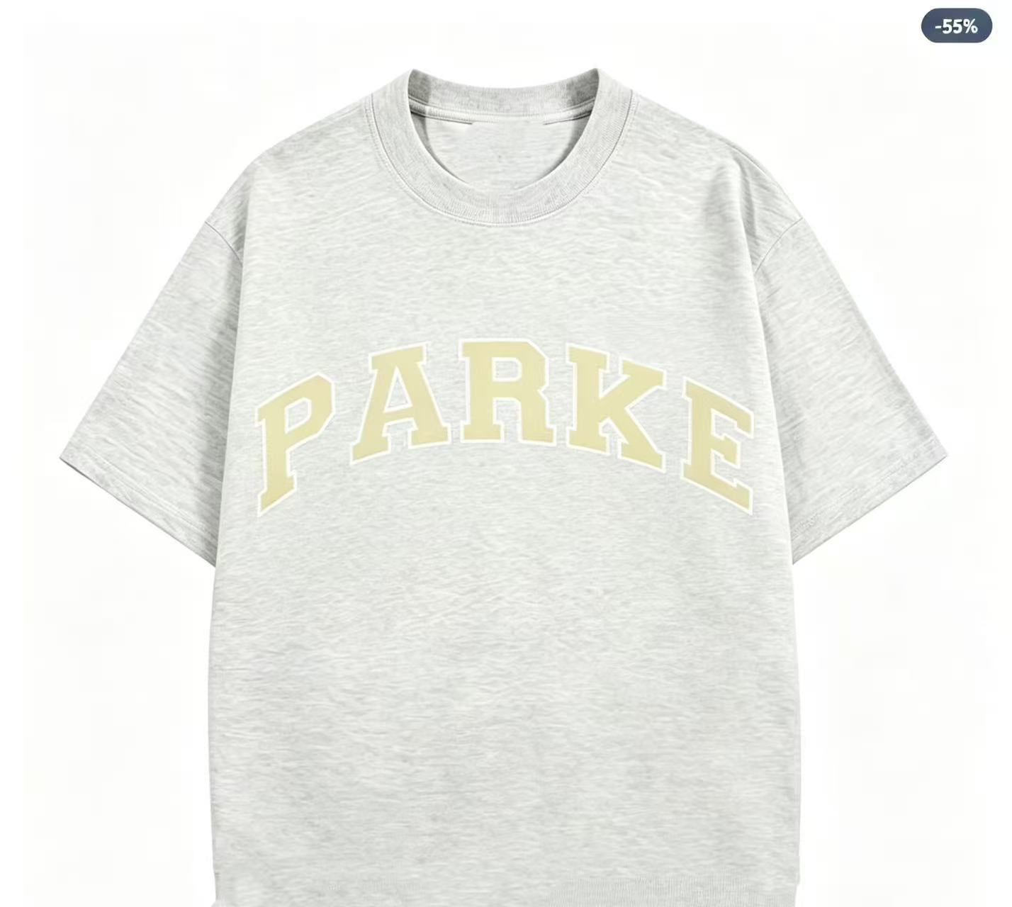 Parke | Varsity Tee Grey with Yellow Letters