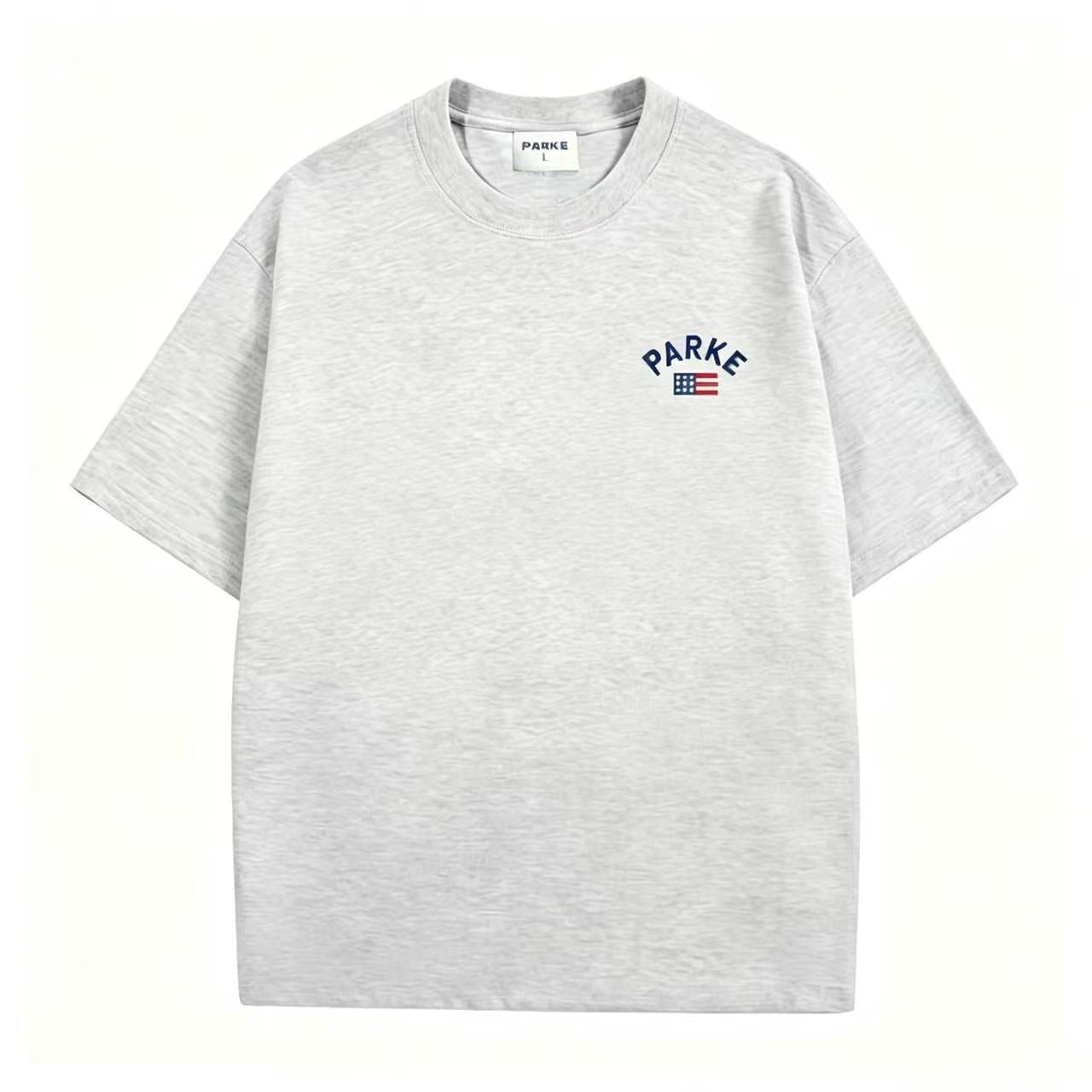 Parke | Varsity Tee Grey Front Flag Edition