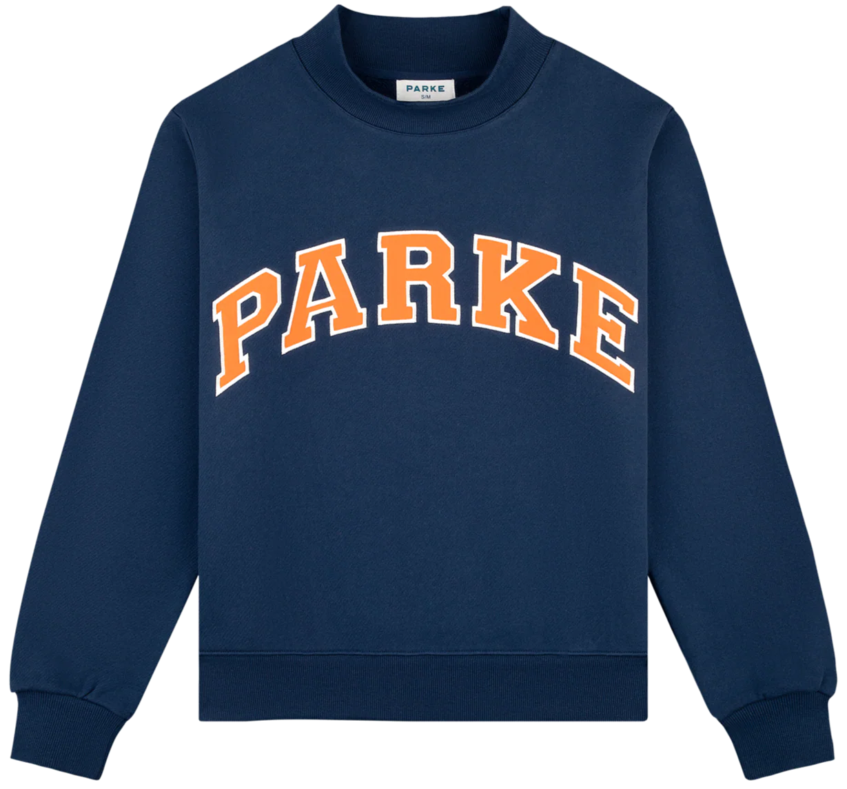 Parke | Varsity Mockneck Denim with White Letters Back to School Edition