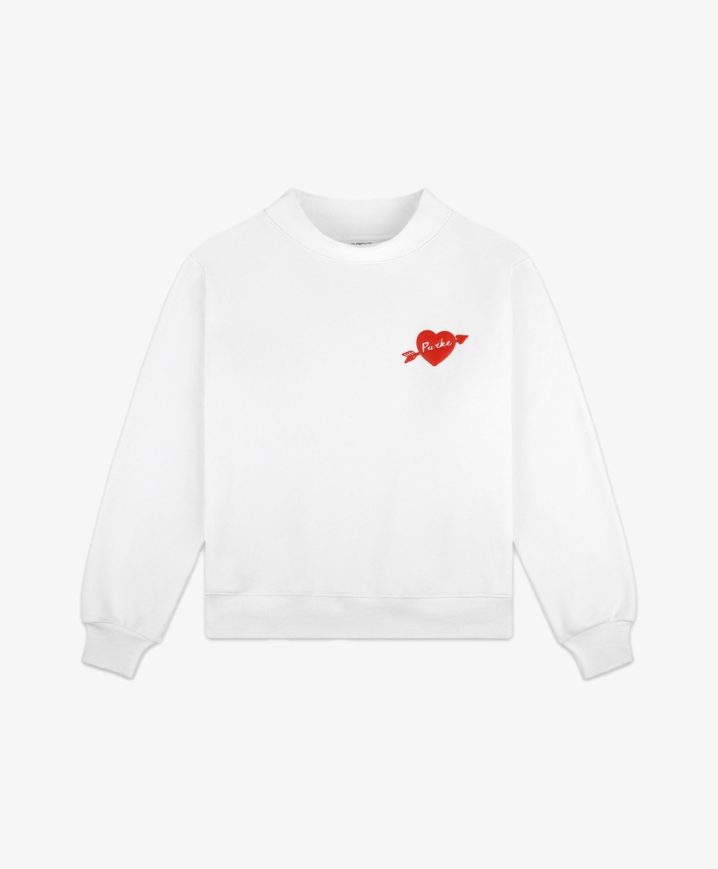 Parke | Cupid Varsity Mockneck White
