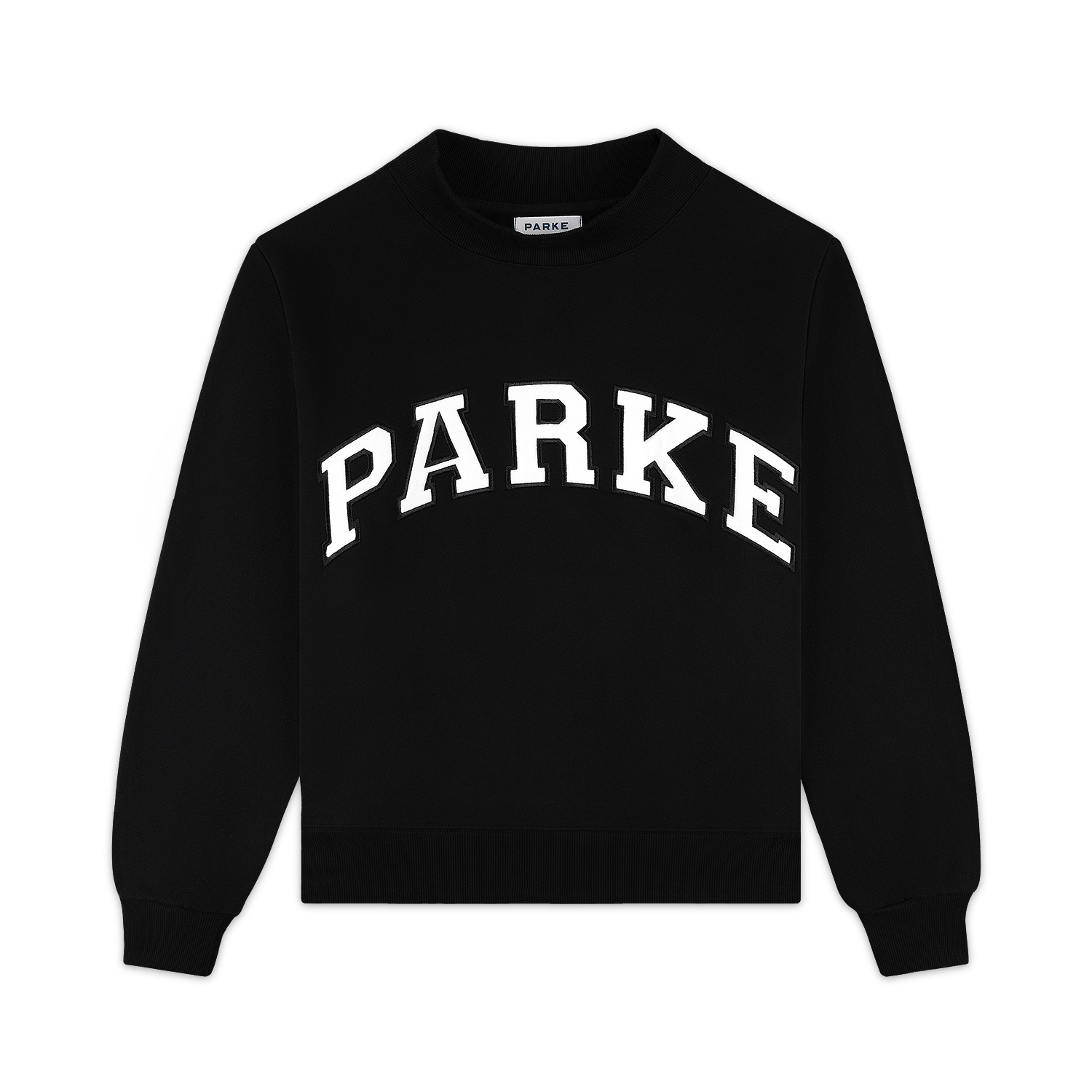 Parke | Varsity Mockneck Black with White Letters